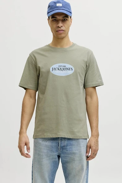Jack&jones 12297891 0 Yaka Erkek Tshirt - Yesil ürün görseli 1