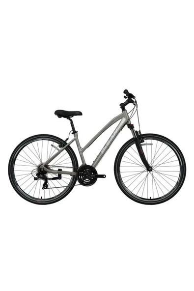 Bisan Trx 8200 Şehir Bisikleti 45cm V 28 Jant 21 Vites Gri Beyaz Gri ürün görseli 1