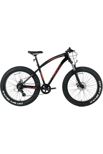 Bisan Savage Ft1 DEORE 26 jant 46 CM SİYAH 10 vites Fat Bike Çok Renkli ürün görseli 1
