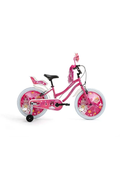 Bisan BİSAN QUEEN PEMBE 30 CM 1x1 VİTES 20jant ÇOCUK BİSİKLETİ blc Çok Renkli ürün görseli 1