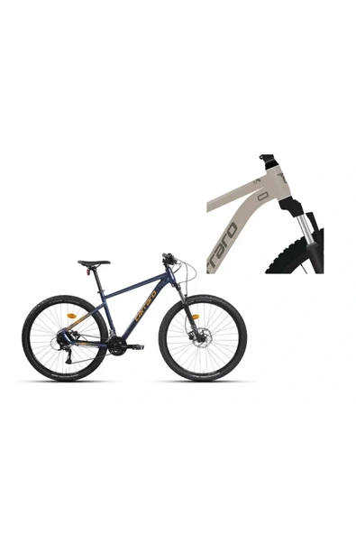 Carraro CRX 924 ERKEK DAĞ BİSİKLETİ 520H HD 29 JANT 24 VİTES GÜL GRİ KOYU GRİ Gri ürün görseli 1