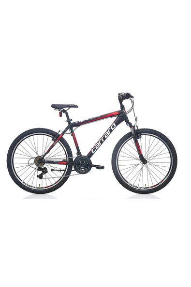 Carraro Speed 240 24" Jant 36 Cm Kadro 21 Vites V Fren Erkek Çocuk Dağ Bisikleti Siyah Kırmızı Mat Siyah - Kırmızı ürün görseli 1