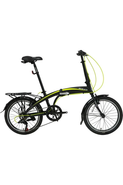 Bisan FX 3500 20 JANT 7 VİTES SİYAH SARI KATLANIR BİSİKLET Çok Renkli ürün görseli 1