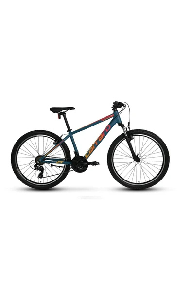 Carraro Force 400 V-Fren 24" Jant 21 Vites Erkek Çocuk Dağ Bisikleti Mat Petrol Kırmızı Turuncu Renk Petrol Kırmızı Turuncu ürün görseli 1