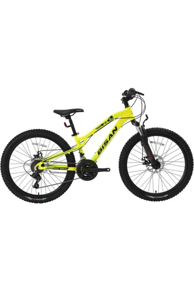 Bisan BİSAN KDX 2800 ÇOCUK BİSİKLETİ 30 CM DİSK FREN 24 JANT 21 VİTES SARI SİYAH Çok Renkli ürün görseli 1