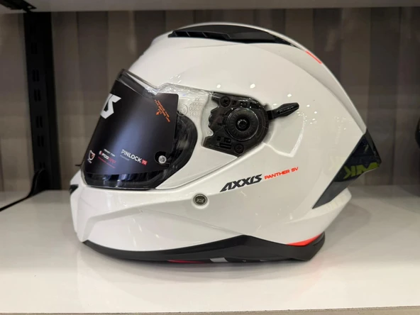 AXXIS KASK PANTHER SV SOLID A0 PARLAK BEYAZ - Resim 3