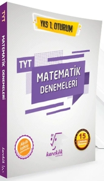 Karekök Yayınları TYT Matematik Denemeleri 15’li  TYT Matematik 15 Deneme YKS Hazırlık Kitabı ürün görseli 1
