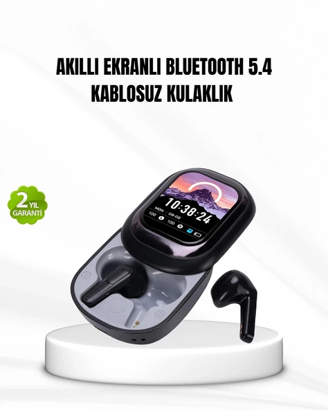 Bluetooth 5.4 Kulaklık – Gürültü Engelleme ve Akıllı Ekranlı Şarj Kutusu P197204S3977 ürün görseli 1