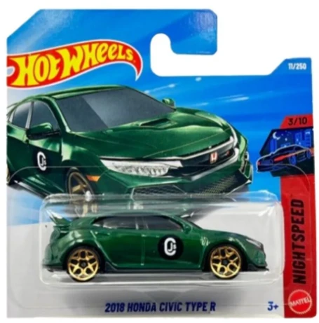 HOT WHEELS 2018 Honda Civic Type R - Yeşil (1/64) ürün görseli 1