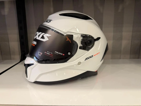 AXXIS KASK PANTHER SV SOLID A0 PARLAK BEYAZ ürün görseli 1
