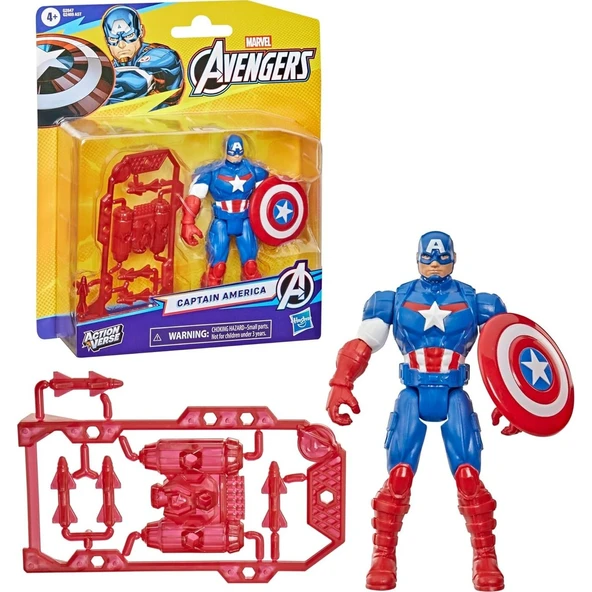 Marvel Avengers Action Verse Aksiyon Figürü G2469 G2847 Captan America ürün görseli 1
