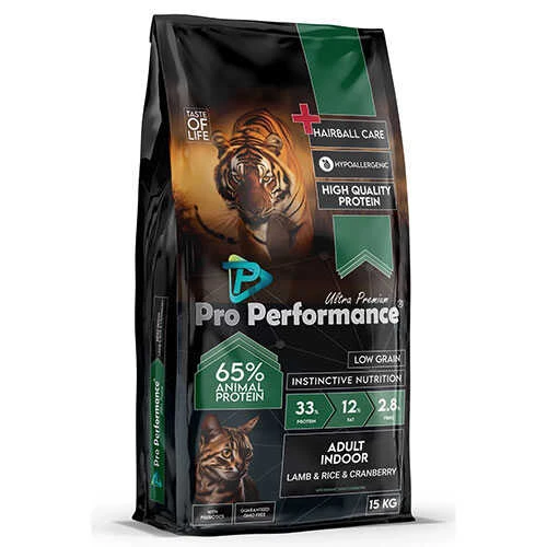 Pro Performance Kızlıcıklı Kuzulu ve Pirinçli Yetişkin Kedi Maması 15 Kg ürün görseli 1