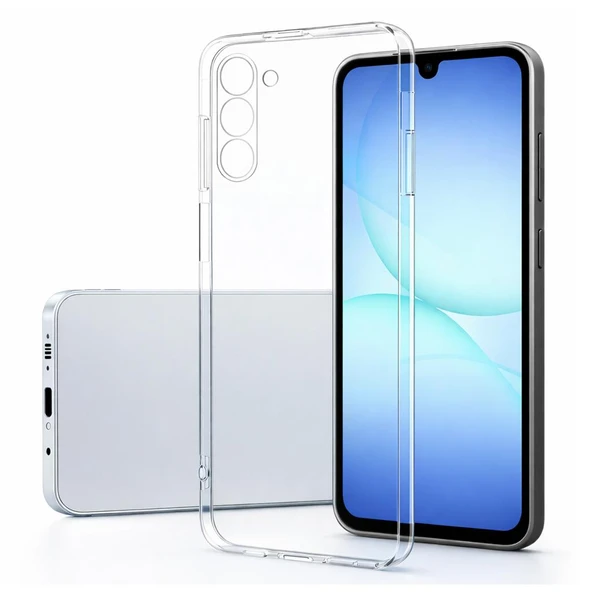 Samsung Galaxy A17 5G Uyumlu Kılıf Şeffaf Kamera Korumalı 3D ürün görseli 1