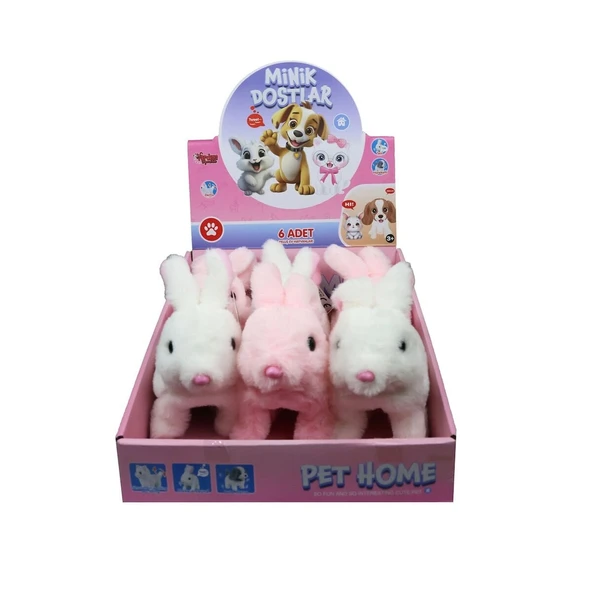VRD10643 PELUŞ EVCİL TAVŞAN (SESLİ VE(Belirtilen fiyat, tekli satış için adet fiyatıdır.) ürün görseli 1
