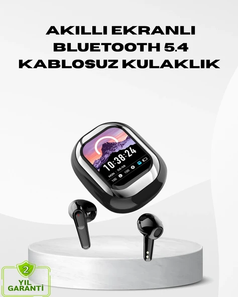 Akıllı Ekranlı Kablosuz Kulaklık – Gürültü Engelleme ve HD Ses Deneyimi P197203S9487 ürün görseli 1
