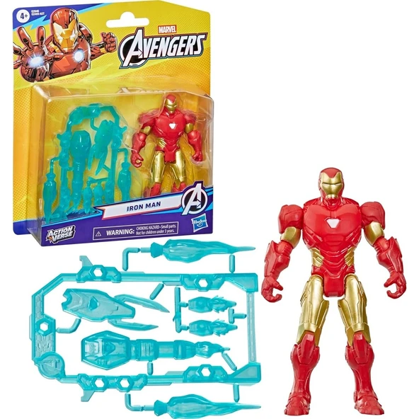Marvel Avengers Action Verse Aksiyon Figürü G2469 G2846 Iron Man ürün görseli 1