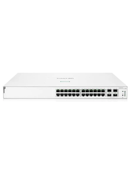 HPE Aruba Instant On 1930-24G 24 Port Gigabit POE 4SFP/SFP+ 370W Yönetilebilir Switch JL684B ürün görseli 1