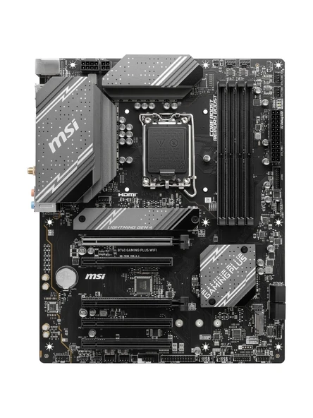 Msi Pro B760 Gaming Plus Wi-Fi İntel Lga1700 Ddr5 Atx Anakart ürün görseli 1