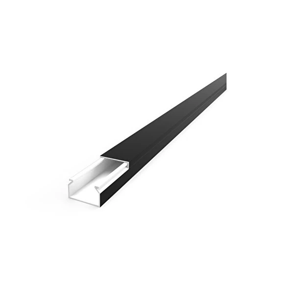 Mutlusan Kablo Kanalı 12 X12 Siyah Yapışkanlı 2 Metre (10 Lu Paket) ürün görseli 1