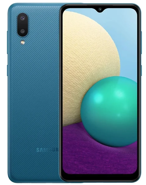 Samsung Galaxy A02 32 GB Mavi (Samsung Türkiye Garantili) ürün görseli 1