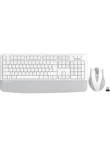 A4 Tech Fg2500S Beyaz Plus 2.4Ghz Fn-Mm Türkçe Q 3200Dpi Kablosuz Klavye & Mouse Set ürün görseli 1