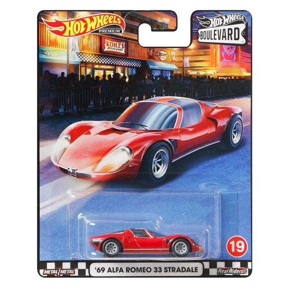 GJT68  Hot Wheels Boulevard Premium Arabalar 10 adet koli ile satılır. Koli fiyatıdır. ürün görseli 1