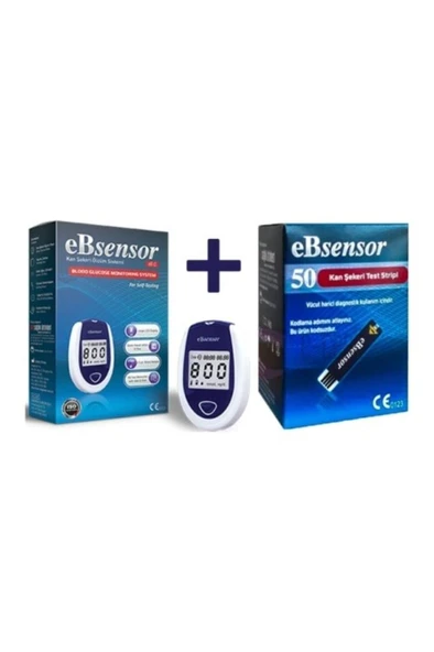 Eb Sensor Ölçüm Cihazı + Eb Sensor Strip 50'Li (SKT:02/2028) ürün görseli 1