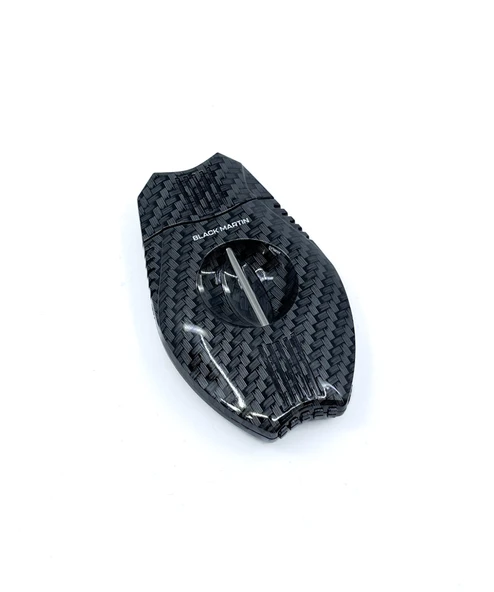 Black Martin Karbon Fiber Desenli V-Cut & Guillotine Puro Kesici ürün görseli 1