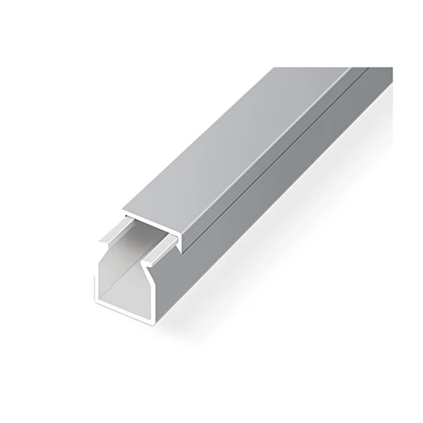 Mutlusan Kablo Kanalı 12 X12 Metalik Gri Yapışkanlı 2 Metre (10 Lu Paket) ürün görseli 1