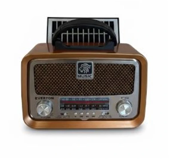 Everton Rt-653 Solarlı,Şarjlı Nostaljik Radyo (Bluetooth-Usb-Sd-Fm ) ürün görseli 1