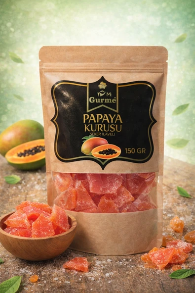 Mr Gurme Papaya Kurusu Şeker İlaveli 150 gr ürün görseli 1