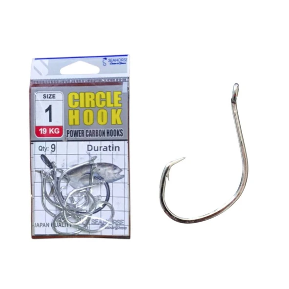 Sea Horse Circle Power Carbon Hooks Oty:9 No:1 ürün görseli 1