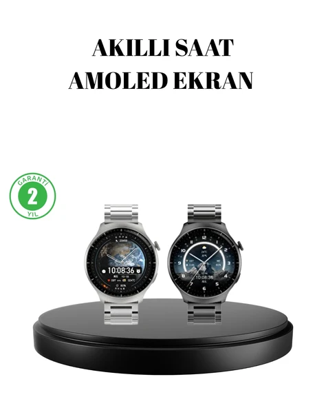 Kablosuz Şarjlı Bluetooth Görüşmeli Akıllı Saat – Android & iOS Uyumlu P198057S8357 ürün görseli 1