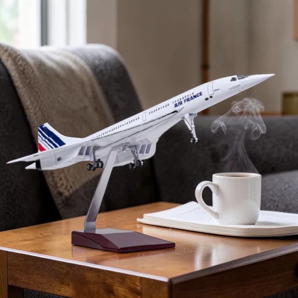 Maket Uçaklar-FRANCE CONCORDE Ebat: ÖLÇEK : 1:125 50 CM ürün görseli 1