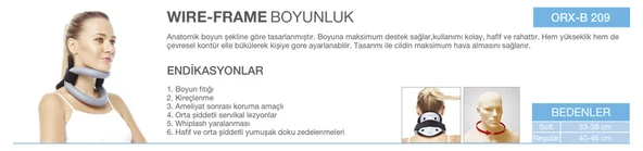 ORLEX Wire-Frame Boyunluk ORX-B209 - Resim 3