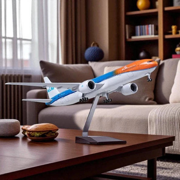 Boeing 777 KLM Royal Dutch Airlines Model Uçak Ölçek : 1:157 47 Cm ürün görseli 1