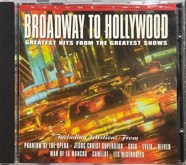 (Plak Değildir CD dir) CD Broadway To Hollywood Volume Three CD ürün görseli 1