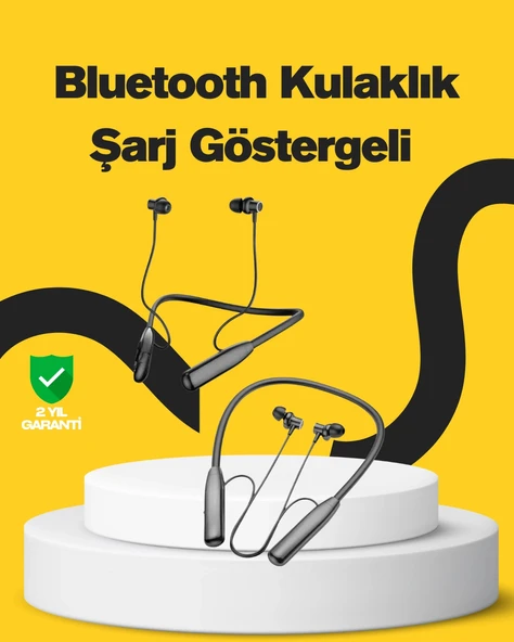 Y12 Bluetooth Boyun Bantlı Kulaklık – 100 Saat Pil, Bluetooth 5.3, Dokunmatik Kontrol P198418S9152 ürün görseli 1