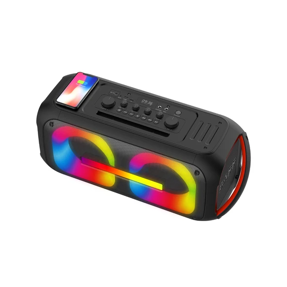 6000mAh Powerbankli Stereo Bluetooth Hoparlör 15W MagSafe Kablosuz Şarjlı Karaoke Ses Sistemi ürün görseli 1