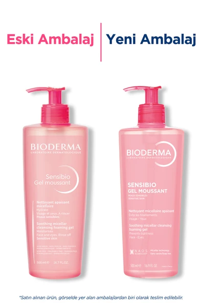 BIODERMA SENSIBIO FOAMING GEL 500 ML - Resim 2
