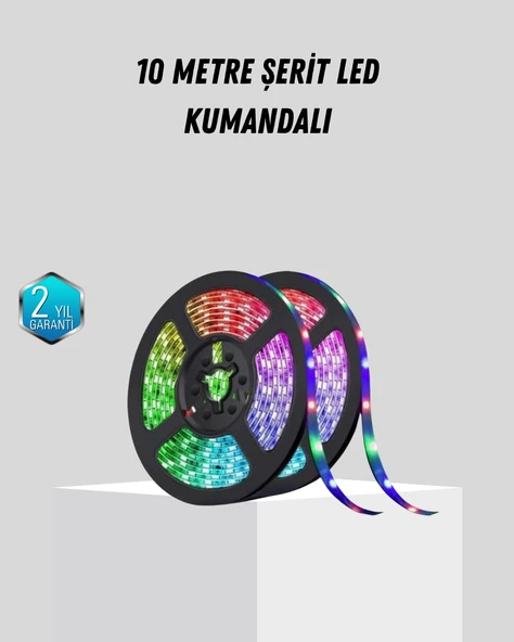 Smart Şerit LED Işık – Uzaktan Kumandalı, USB Girişli, Müzik Modlu P198635S869 ürün görseli 1