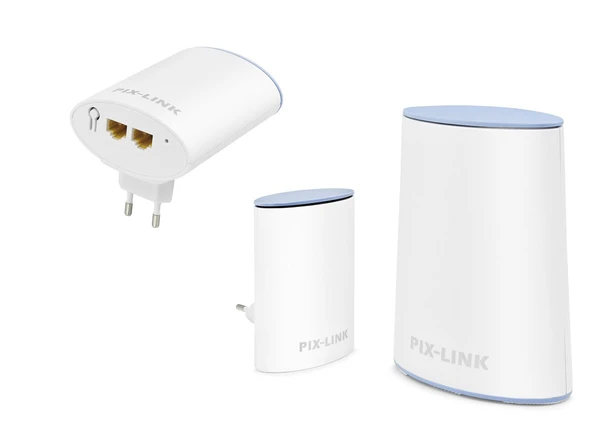Mesh Wifi Sistemi Ac1200 Dual Band 3’Lü Set - Beyaz LV-WMS01 ürün görseli 1
