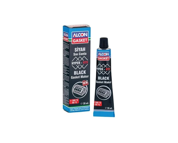 Alcon Hyper-RTV Nötr Sıvı Conta  M-3315 Siyah 50 ml ürün görseli 1