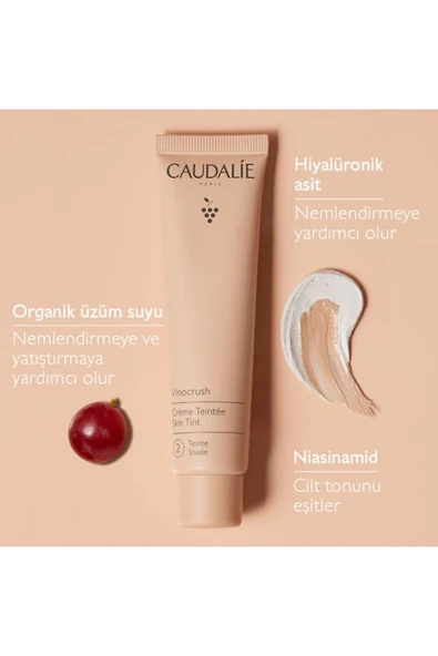 CAUDALIE VINOCRUSH SKIN TINT NO 2 - Resim 2