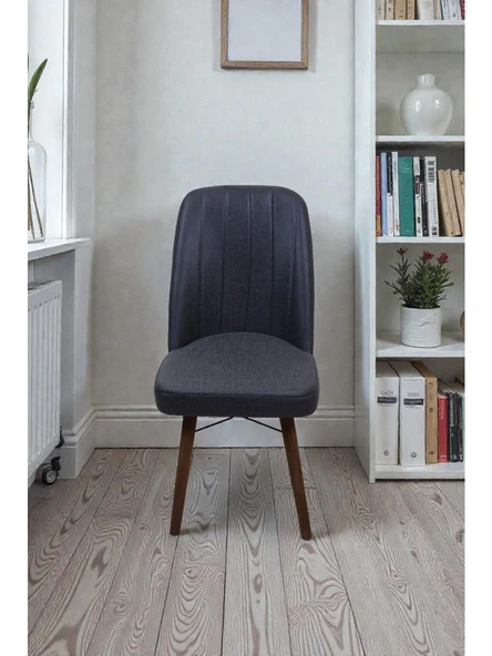 Baresmu Hasa 1 Adet Sandalye – Ahşap Ayaklı, Ergonomik, Rahat Oturumlu Modern Mutfak ve Yemek Sandalyesi ürün görseli 1