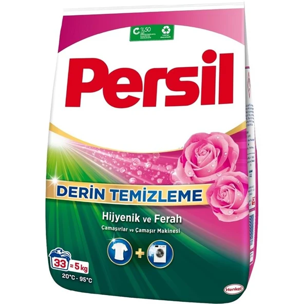 Persil Matik Toz Çamaşır Deterjanı 5KG Gülün Büyüsü (33 Yıkama) ürün görseli 1