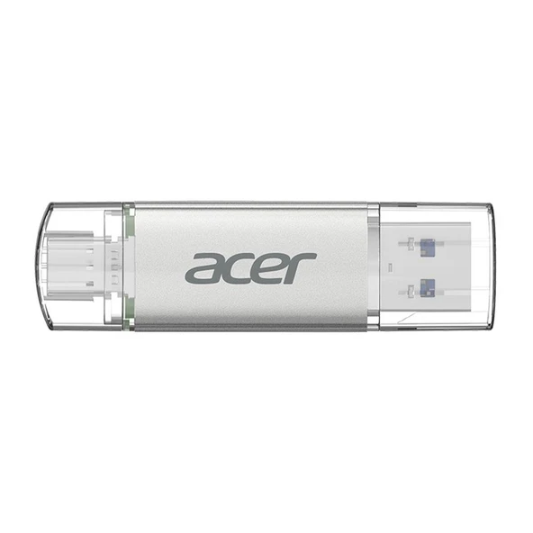 Acer 256GB USB 3.2 UT300-256GB USB-A+USB-C Çift Taraflı Metal Flash Bellek ürün görseli 1