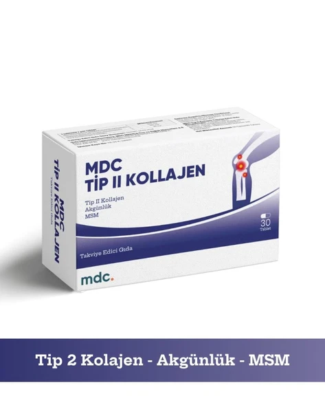MDC Tip 2 Kolajen 30 Tablet (TİP 2 KOLAJEN, MSM, AKGÜNLÜK) ürün görseli 1