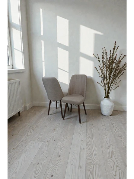Baresmu Hasa 2 Adet Sandalye – Ahşap Ayaklı, Ergonomik, Rahat Oturumlu Modern Mutfak ve Yemek Sandalyesi ürün görseli 1