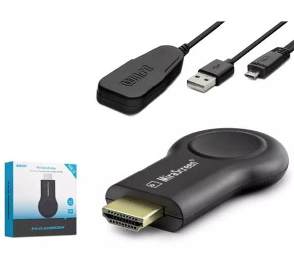 HADRON HDX2351 HDMI Kablosuz Görüntü Aktarım Cihazı Display Android - iOS - Windows - macOS - Siyah ürün görseli 1
